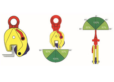 Vertical Plate Clamp for Thick Steel Plates with Locking Device