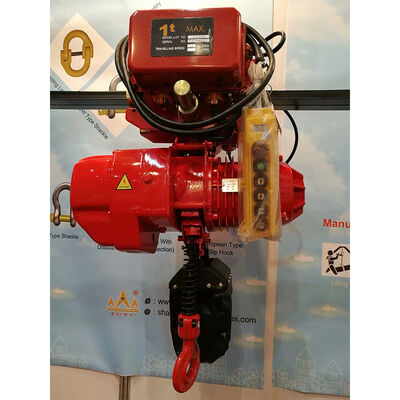 2 tonnellate 380V 440V sollevamento elettrico a catena con carrello elettrico e funzione a 2 velocità per sollevamento industriale